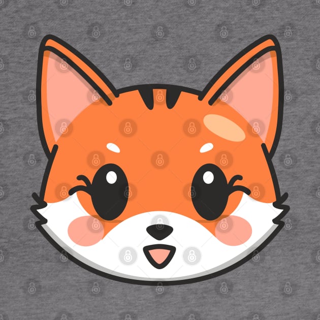 Cute Fox Face Illustration by Art-Jiyuu